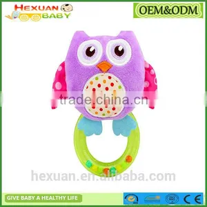 New High Quality Baby Wrist Rattle Toy Plush Hand Bell Ring For Infant thumbnail-2
