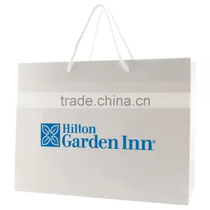 Color Gloss Laminated Eurotote Shopping Bag - Features Cardboard Bottom, Dimensions Are 16" x 6" x 12" and Comes With Your Logo. thumbnail-4