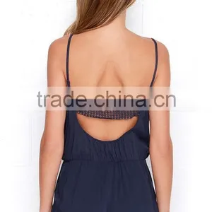 Wholesale Adjustable Strap Lace Embellished Adult Romper for Ladies thumbnail-5