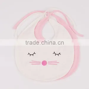 Wholesale 100% Cotton Waterproof Soft Cute Newborn Baby Bib thumbnail-2