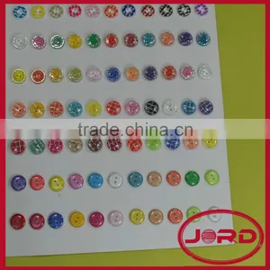 2-holes Polyester Buttons With Cloth Cover thumbnail-1