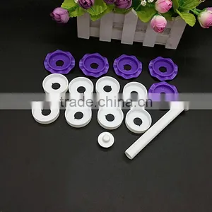 2017 New Fondant Strip Ribbon Cutter Sugarcraft Cake Decorating Tools Plastic Cake Rolling Pin Embosser Roller Set Baking Tools thumbnail-4