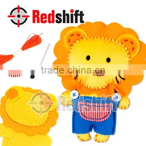 Sewing Lion Easy Sewing Kit Animal Stitching Diy Toy Art and Craft Toy thumbnail-2