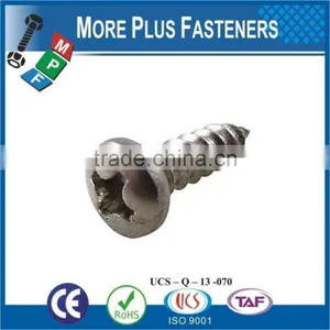 Made in Taiwan Zinc Plated Stainless Steel Black Oxide Sheet Metal Screw thumbnail-4