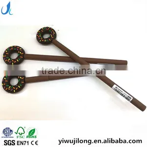 Creative Cute Novel Chocolate Donut Shape Gel Pen Gift for School Kids thumbnail-1