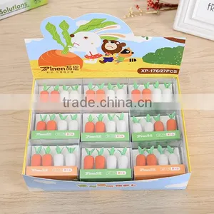 Novel Creative 3d Carrot Jumbo Magic Gel Pen Top Erasers Packing Logo Customs thumbnail-2