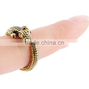 Crocodile Animal Wrap Rings Unique Rings Fine Jewelry Adjustable Rings thumbnail-6