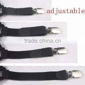 4 Pack Triangle Bed Mattress Sheet Clip Grippers Straps Suspender Fasteners Holder thumbnail-4