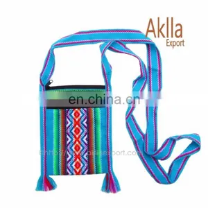 Handmade Inca Woven Thongs, Cellphone Holders 7 Inch thumbnail-1