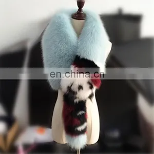 Women's Wrap Stole Scarves Fox Fur Collar Scarf Shawl Collar Korea Scarf thumbnail-2