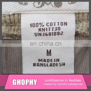 Garment Size Label for Clothing & Pants at Competitive Price thumbnail-1