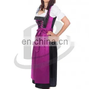Custom Embroidery Long Dirndl With Blouse & Apron/Trachten Dirndl Dress / Traditional Bavarian Long Dress (Oktoberfest Garments) thumbnail-1