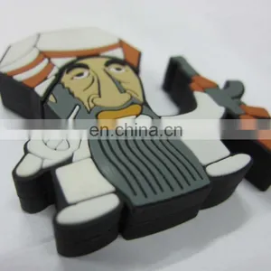 Cool Man Shape Promotional Pvc Usb Fkash 64gb Drives for Sale thumbnail-4