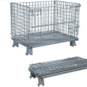 Shinway Collapsible Wire Container；Collapsible Storage Cage thumbnail-2