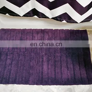 New Customized Anti Slip Water Absorption Microfiber Soft Bath Mat Non Slippery Shower Bathroom Rug thumbnail-1