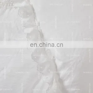 Stable Quality Fabric Bed Cover Quilt Bedspread Embroidery Lace Bedding Set 100% Cotton thumbnail-6