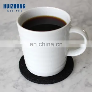 Christmas Kitchen Decoration Customized Shape Logo Printed Felt Cup Coaster 8pcs One Set thumbnail-3