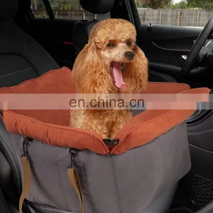 Pet Car Seat Bed Luxury Dog Travel Bed With Handle Soft Dog Boster Car Seat Indoor Pet Sofa thumbnail-3