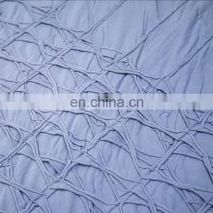 Washable Durable Navy Solid Color Quilt 100%cotton Coverlet Bed-cover With Pinch Pleated Ruffled thumbnail-4