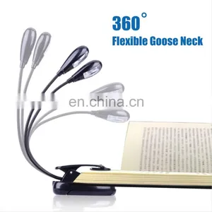 Music Stand Light, USB and AAA Battery Operated, Reading Lamp in Bed, 4 Brightness Levels, Clip on LED Book Lights thumbnail-5