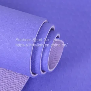 Factory Price Dropshipping Reversible Comfortable Patterned TPE Yoga Mat thumbnail-2
