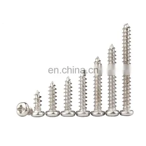 Stainless Steel Self-tapping Screws Pan Head M2-M6 Nickel Finish Phillips Drive thumbnail-3
