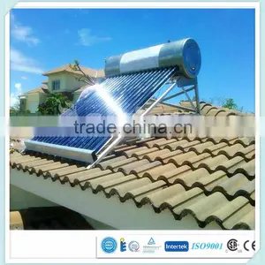 Chinese Factory Portable Homemade Integrative Low Pressure Solar Power Water Heater for Bathroom or Kitchen thumbnail-1