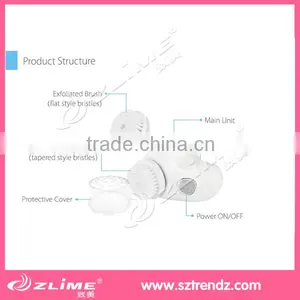 Qaulity Travel Size Palm Electric Facial Cleansing Brush thumbnail-3