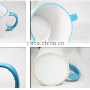 350ml Handle And Mouse Colorful Sublimation Coated White Drinking Mug thumbnail-1