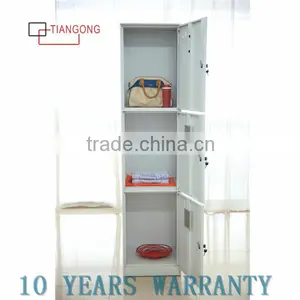 2 Doors Clothes Storage Grey Metal Locker thumbnail-1
