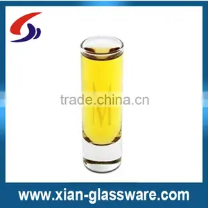 Promotional Wholesale High Quality Clear Thick Bottom Long Shot Glass/mini Wine Glass thumbnail-1