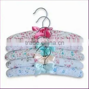 LING-63 Elegant Satin Padded Clothes Hanger for Drying Clothes thumbnail-1