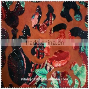 Indian Style Flocking Garments Fabric thumbnail-1