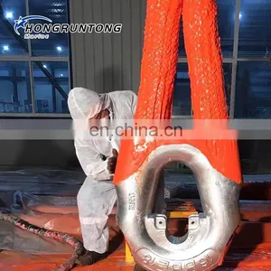 High Energy Absorption Double Braided Single High Strength 80mm Rope Mooring Lines Rope thumbnail-3