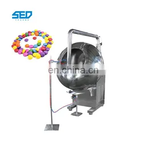50 - 80 kg / Time Automatic Candy Peanut Coating Machine for Coating Chocolate thumbnail-1