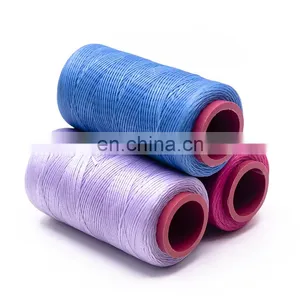 Hilo Encerado 300D 100% Polyester Flat Braided Waxed Bead Thread Polyester for Leather Sewing thumbnail-2