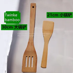 Wholesale Bamboo Utensils Set Original China Twinkle Bamboo Spoon Turner Bamboo Scoop thumbnail-1