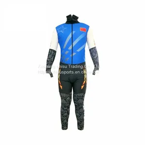 Customized Breathable One Piece Sportswear Long Sleeved Alpine Ski Wear Waterproof Speed Skating Racing Skin Suit thumbnail-3