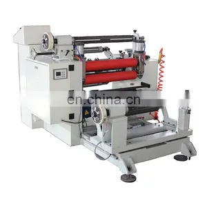 PP PVC PET PE Plastic Film Label Paper Foam Fabric Roll Slitting Rewinding Machine thumbnail-1