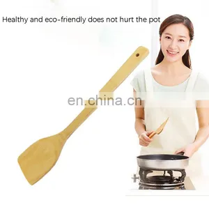 Custom Eco Friendly Natural Nonstick Cooking Tools Pan Shovel Kitchen Accessories Wooden Bamboo Spatula Cookware Sets thumbnail-5