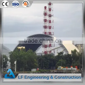 Grid Structure Space Frame Barrel Coal Storage With Prevent Rainwater thumbnail-1