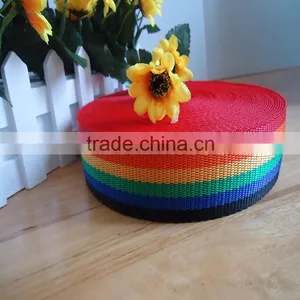 Free Sample Wholesale Rainbow Color PP Webbing thumbnail-1