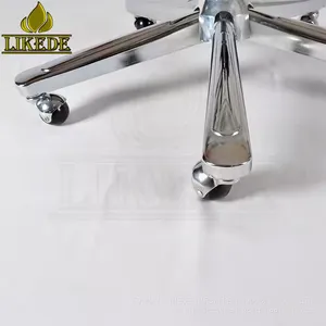 5-Leg Swivel Chair Base Iron Steel Chrome Adjustable Metal Height Office Leisure Outdoor Living Room Workshop Laundry Leg thumbnail-4