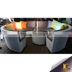 Trade Assured Cheap Outdoor Sofa Set Long Life-time All Weather Wicker Corner Sofa thumbnail-1