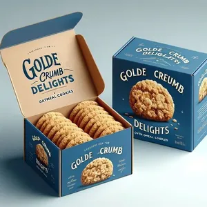Custom Print Logo Eco Bakery Bake Shop Food Grade Cake Bread Pastry Macarons Cookies Packaging Fold Cardboard Mochi Donut Box thumbnail-5
