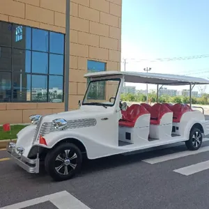 Newly Designed 11-seater Electric Vintage-style Sightseeing Limousine thumbnail-5