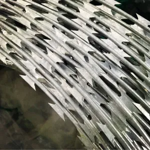 500 Meters per Roll, Low-priced Barbed Wire for Prison Use, Hot-dip Galvanized Barbed Wire. thumbnail-1
