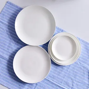 HOMTE Fine Bone China Plate Wholesale OEM Platters Serve for 5 Stars Hotel Rimmed Coupe Oval Shapes thumbnail-4