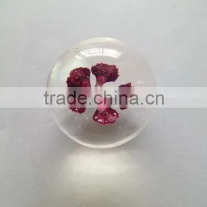New Design Acrylic Half Ball With Real Ember Embedded for Promotional Gift thumbnail-5