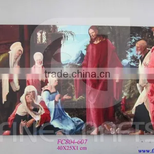 Wooden Jesus Religious Souvenir Wall Plaque thumbnail-1